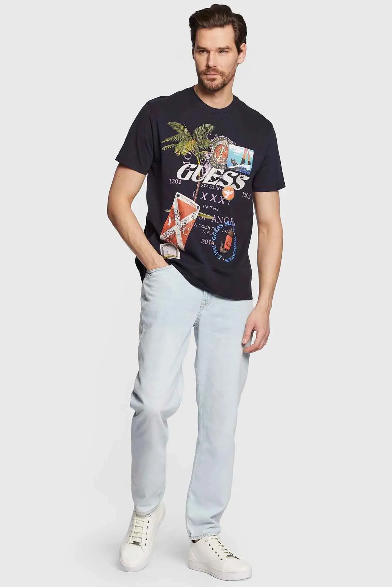 Camiseta para hombre de Guess Jeans – M3GI38KBDL0