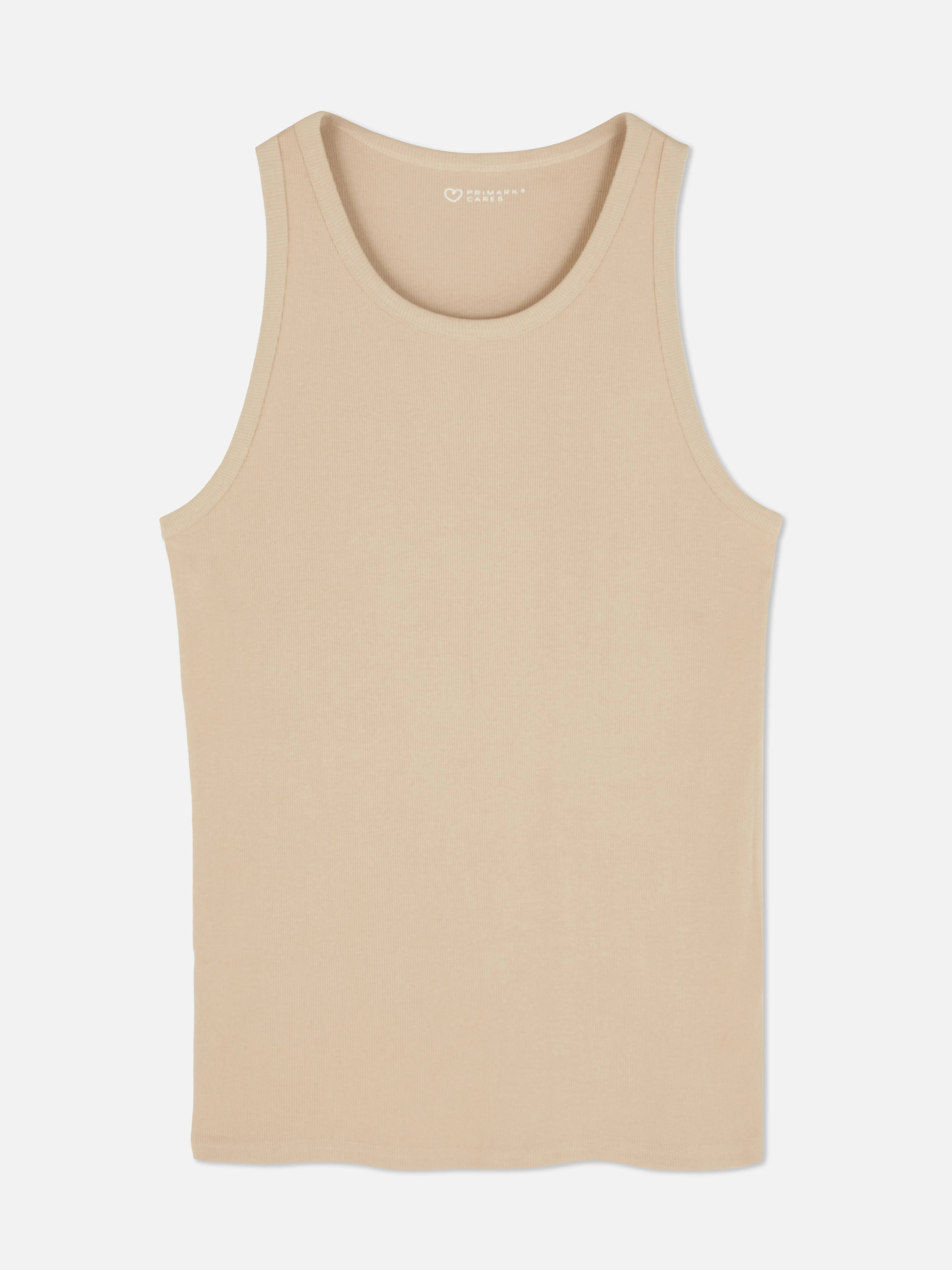 Camiseta sin mangas acanalada