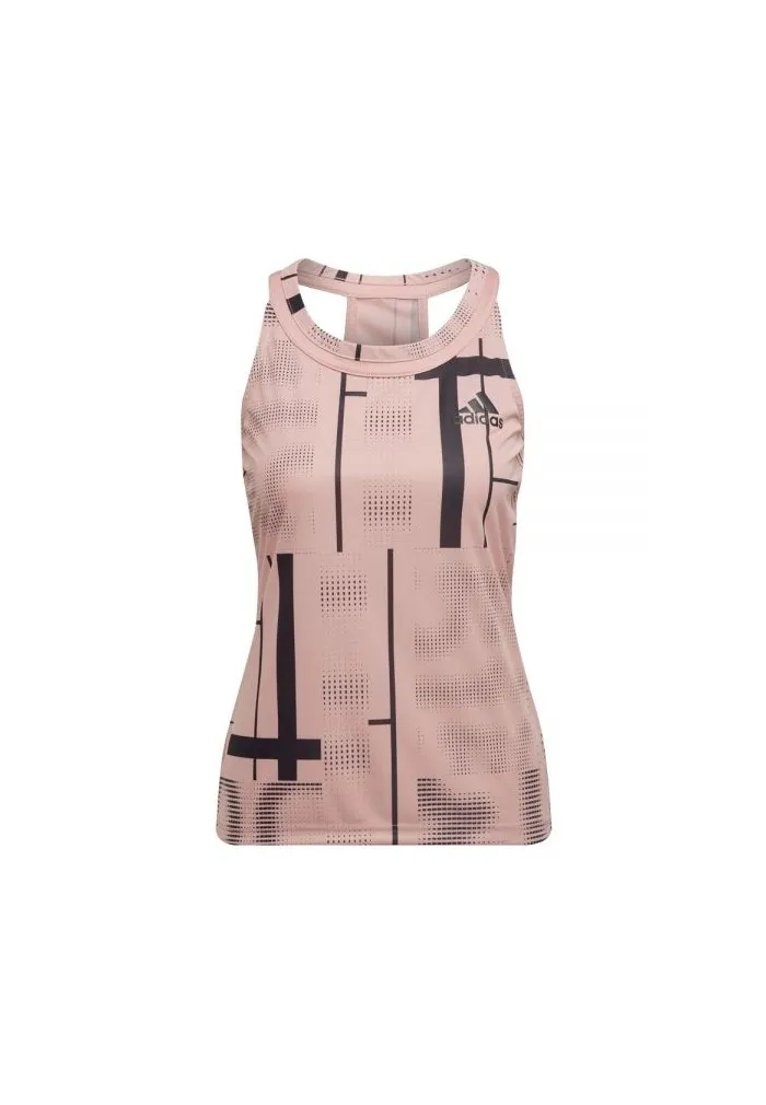 CAMISETA TIRANTES CLUB TENNIS GRAPHIC ADIDAS ROSA MUJER