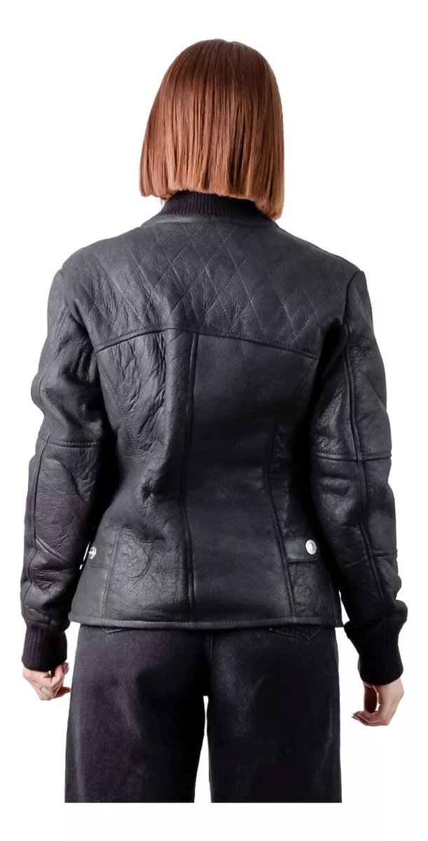 CAMPERA DE CUERO DE OVEJA DE MUJER  MODELO: 110
