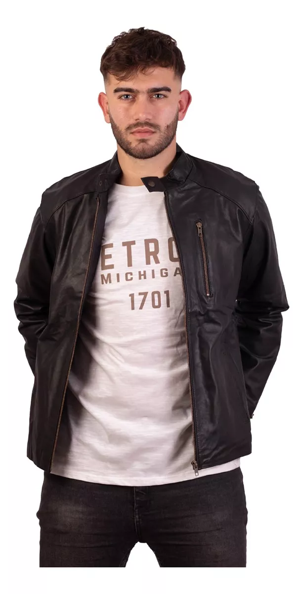 CAMPERA DE CUERO VACUNO 100% LEGITIMO DE HOMBRE  ART: GABRI