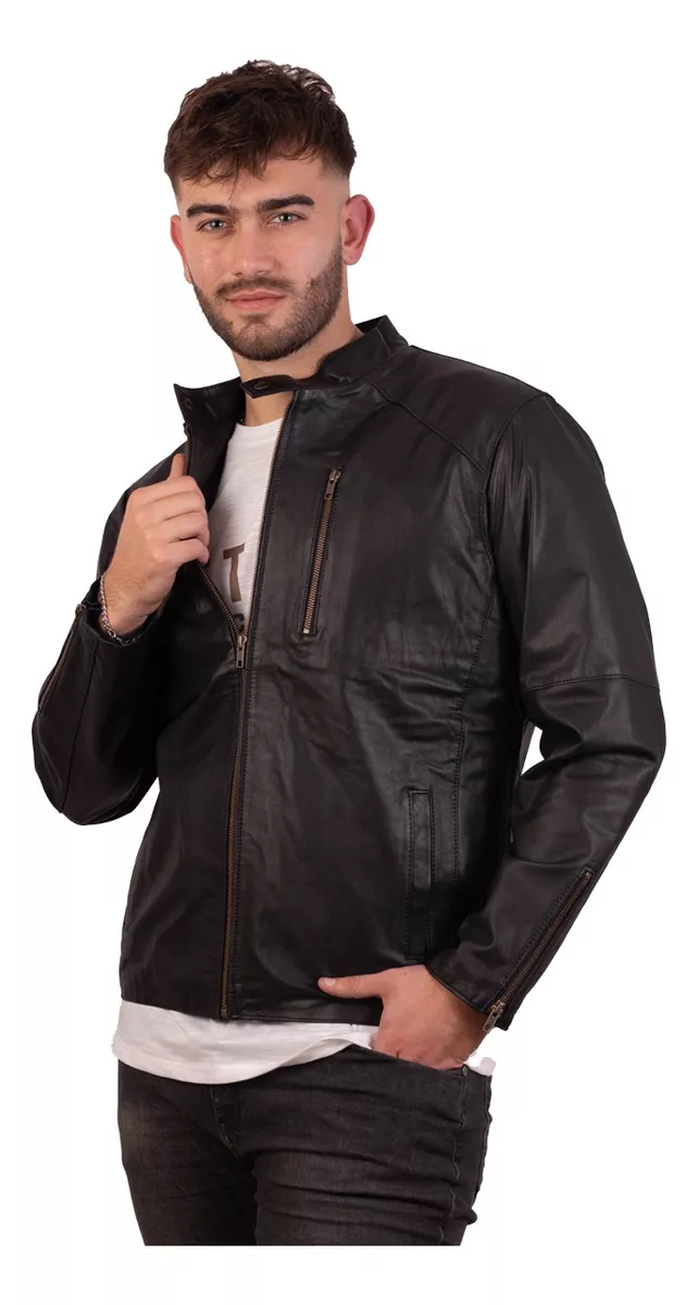 CAMPERA DE CUERO VACUNO 100% LEGITIMO DE HOMBRE  ART: GABRI