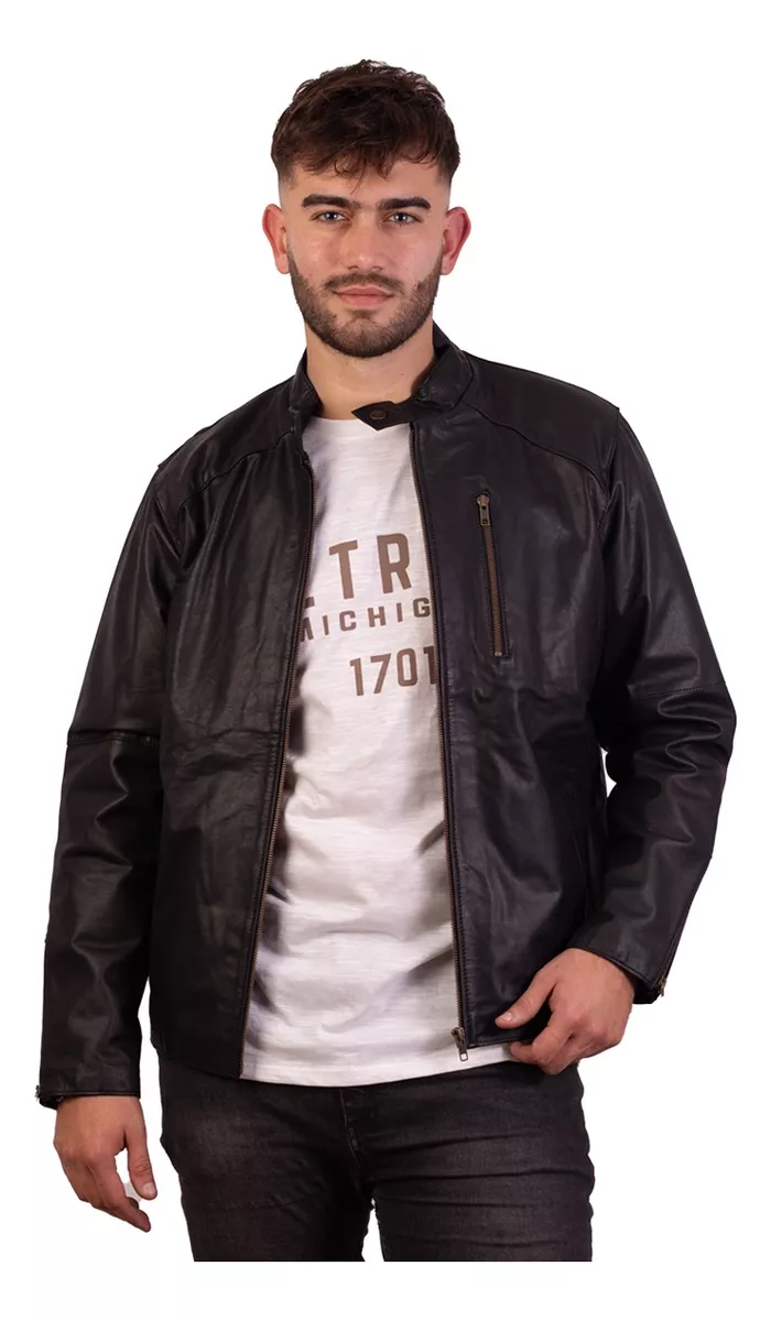 CAMPERA DE CUERO VACUNO 100% LEGITIMO DE HOMBRE  ART: GABRI