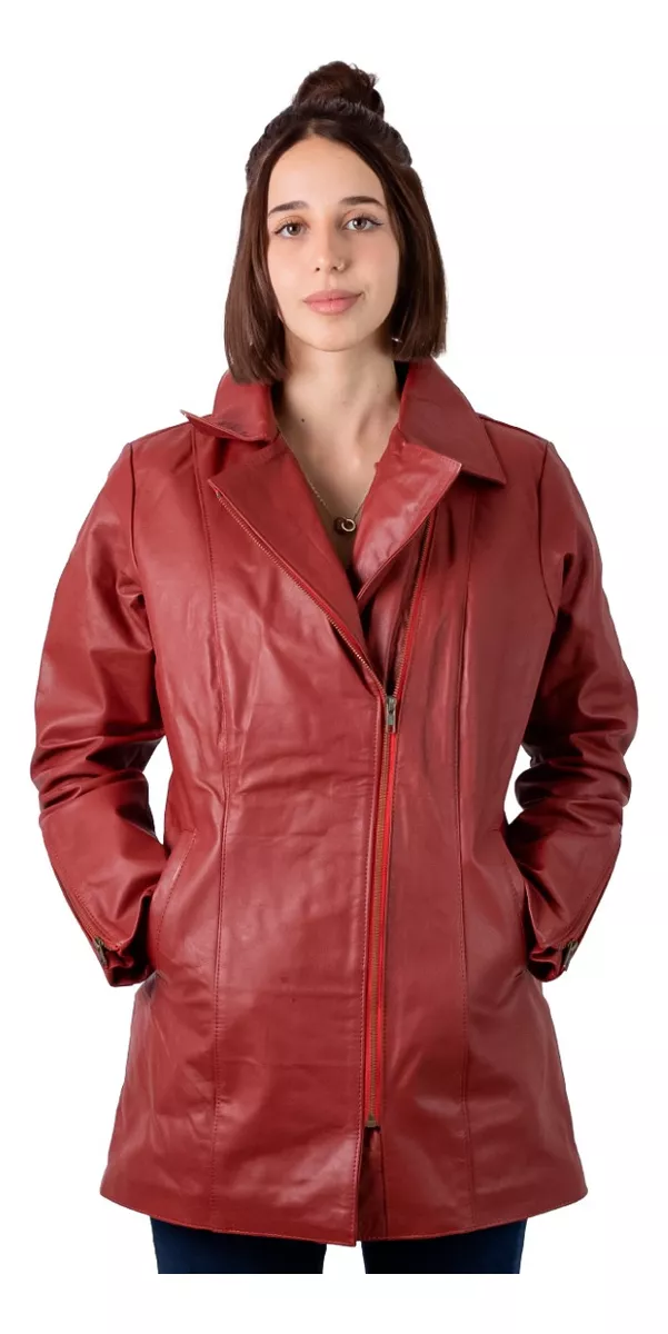 CAMPERA DE CUERO VACUNO 100% LEGITIMO DE MUJER  ART: 333