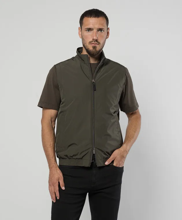 Canali Green vest