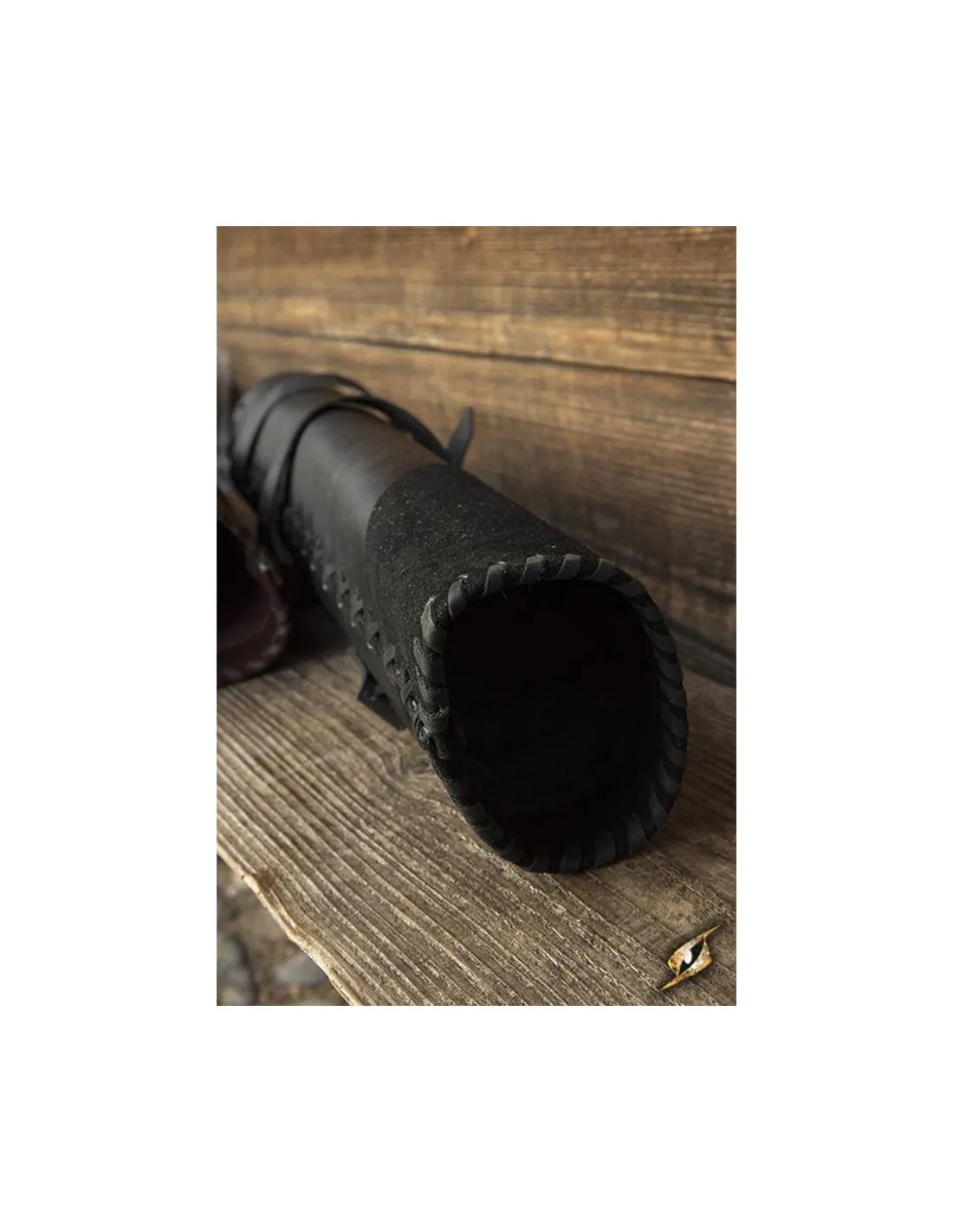 Carcaj sencillo del Cazador para LARP, color negro