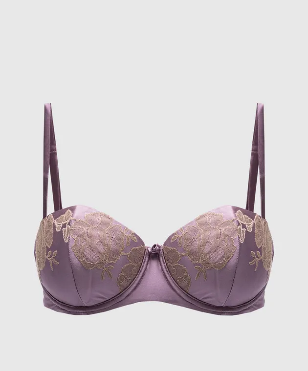 Carine Gilson Purple bodice with lace