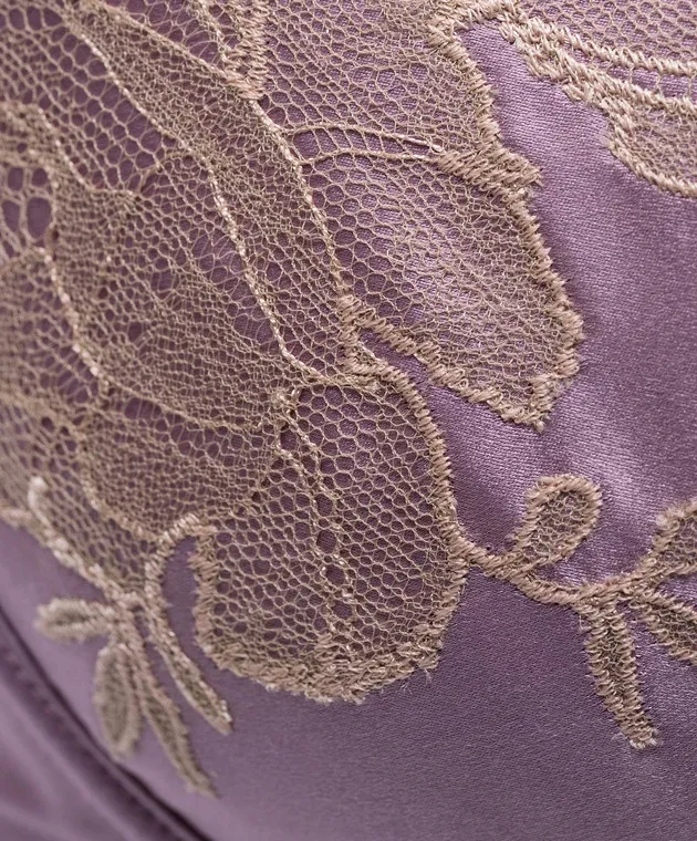 Carine Gilson Purple bodice with lace