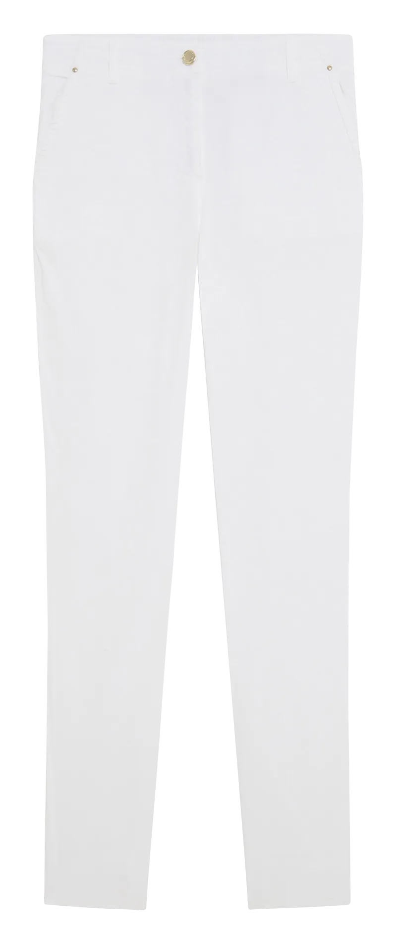 CAROLL PADEL  PANTALóN RECTO DE ALGODóN EN BLANCO