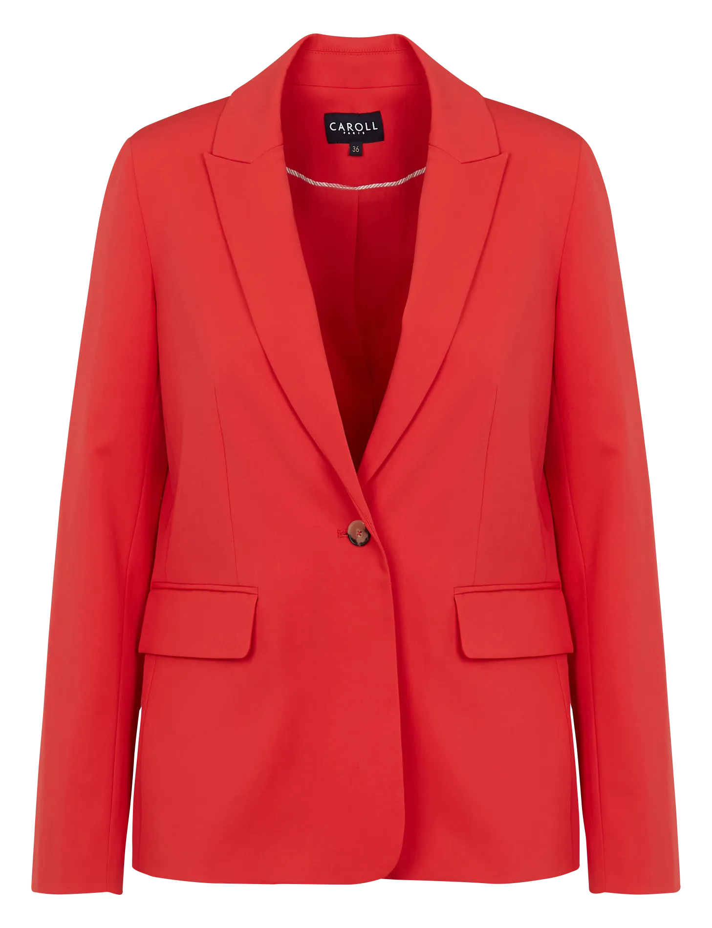 CAROLL VOLGA  CHAQUETA SASTRE RECTA EN ROJO