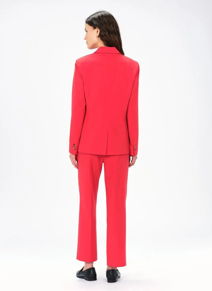 CAROLL VOLGA  CHAQUETA SASTRE RECTA EN ROJO
