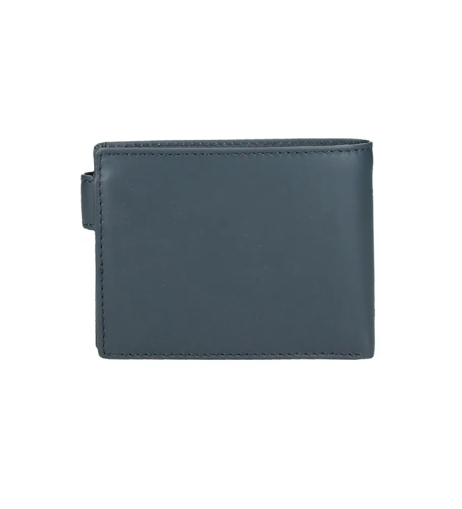 Cartera horizontal Switch con cierre de click marino