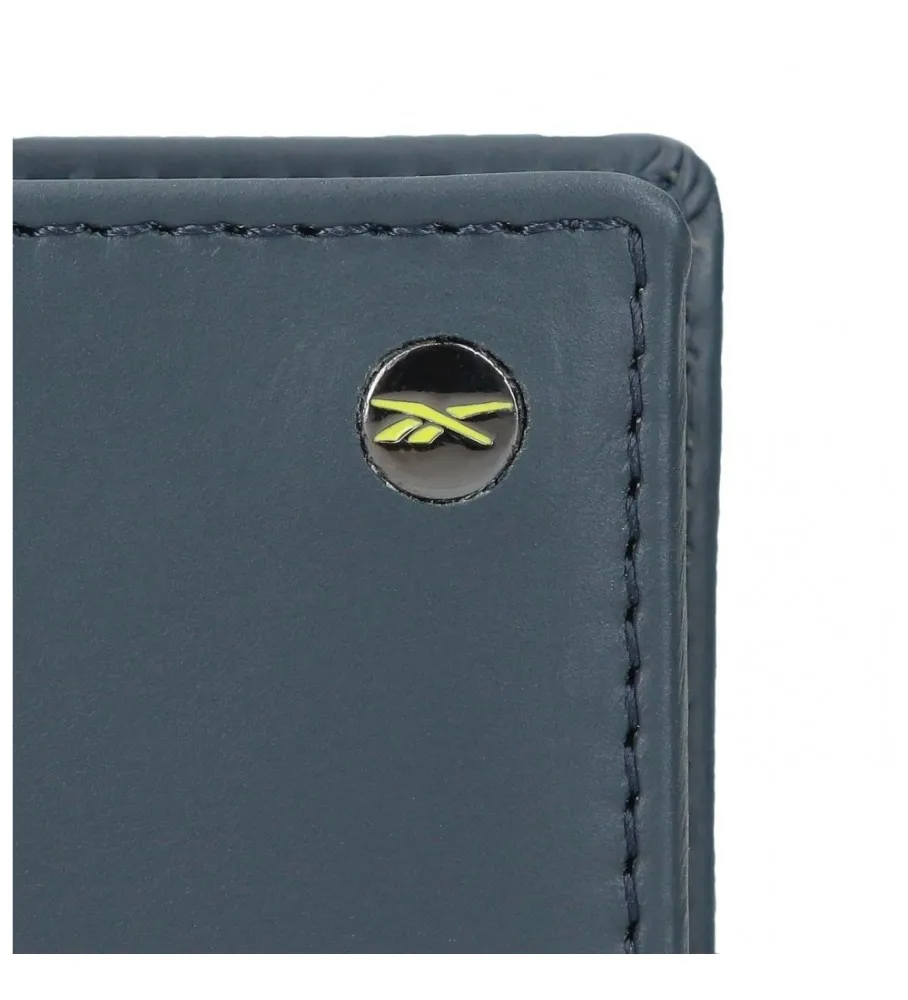 Cartera horizontal Switch con cierre de click marino