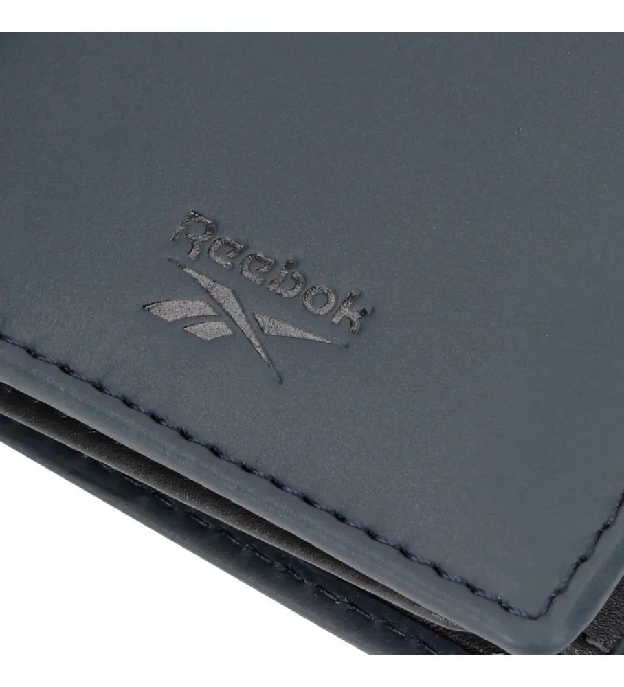 Cartera horizontal Switch con cierre de click marino