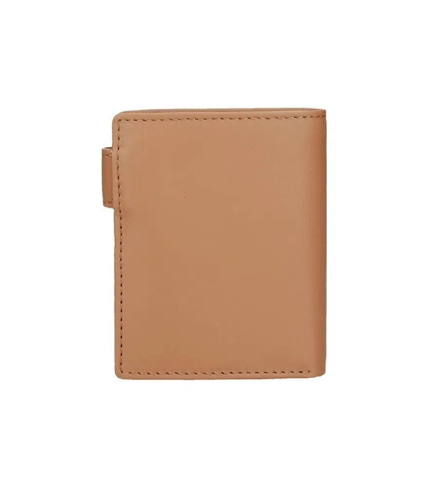Cartera Switch vertical con cierre de click marrón