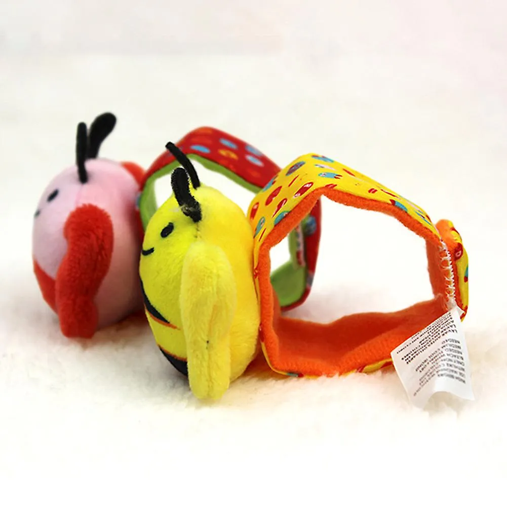 Cartoon Rattle Wrist Band Sock Set for Baby Moisture Wicking Sockings Band Gift for Toddlers