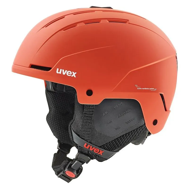 Casco de esquí Uvex Stance (rojo feroz mate)