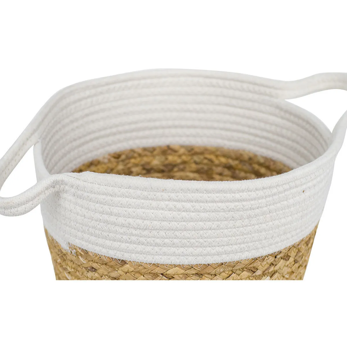 Cesta rattan con asas