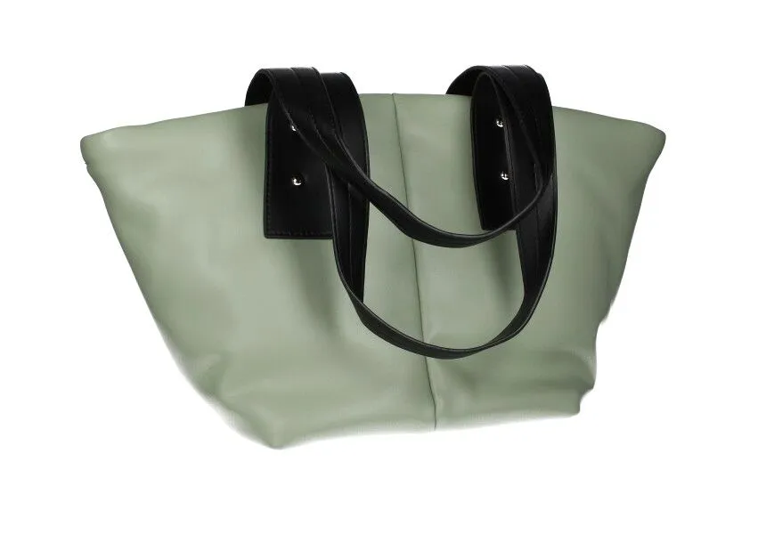 Cesta Verde Manzana Con Asas Negras