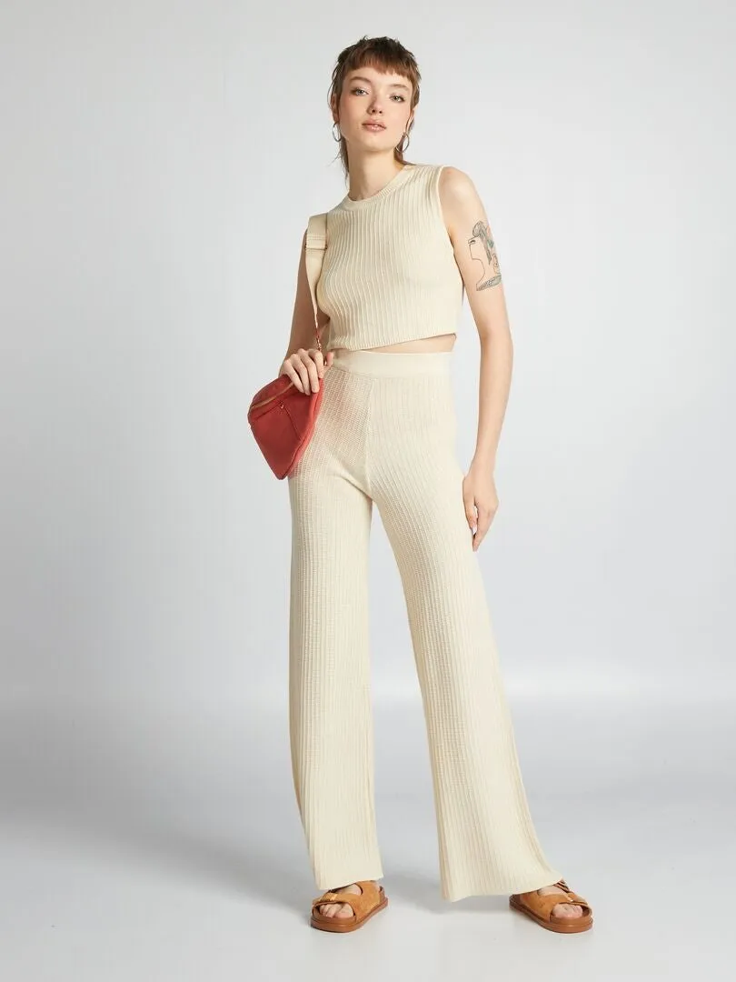 CHALECO CON LAZADA TRASERA  BEIGE