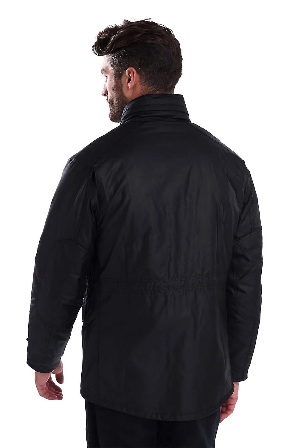 Chaqueta de cera Barbour Sapper para hombre negra