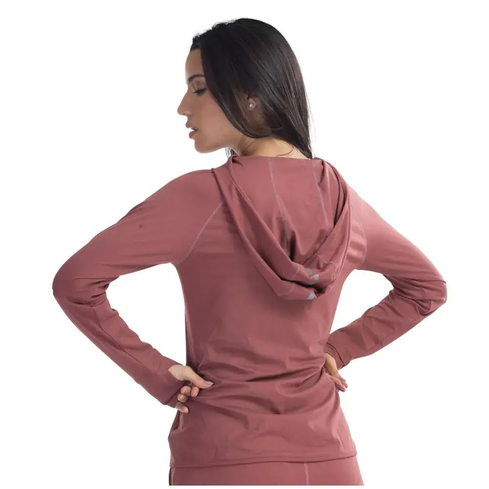 Chaqueta deportiva con cierre y capucha