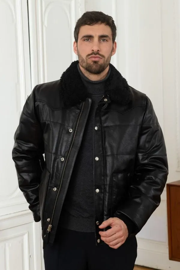 Chaqueta Hombre Schott Lcdayton Black/Black