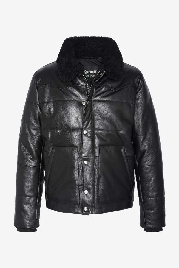 Chaqueta Hombre Schott Lcdayton Black/Black