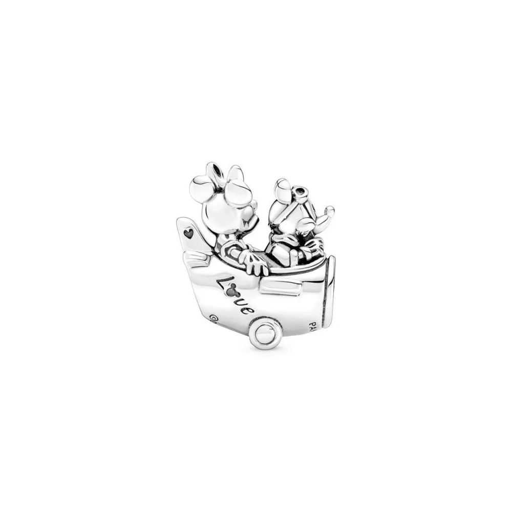 Charm en plata de ley Avión Mickey & Minnie Mouse de Disney