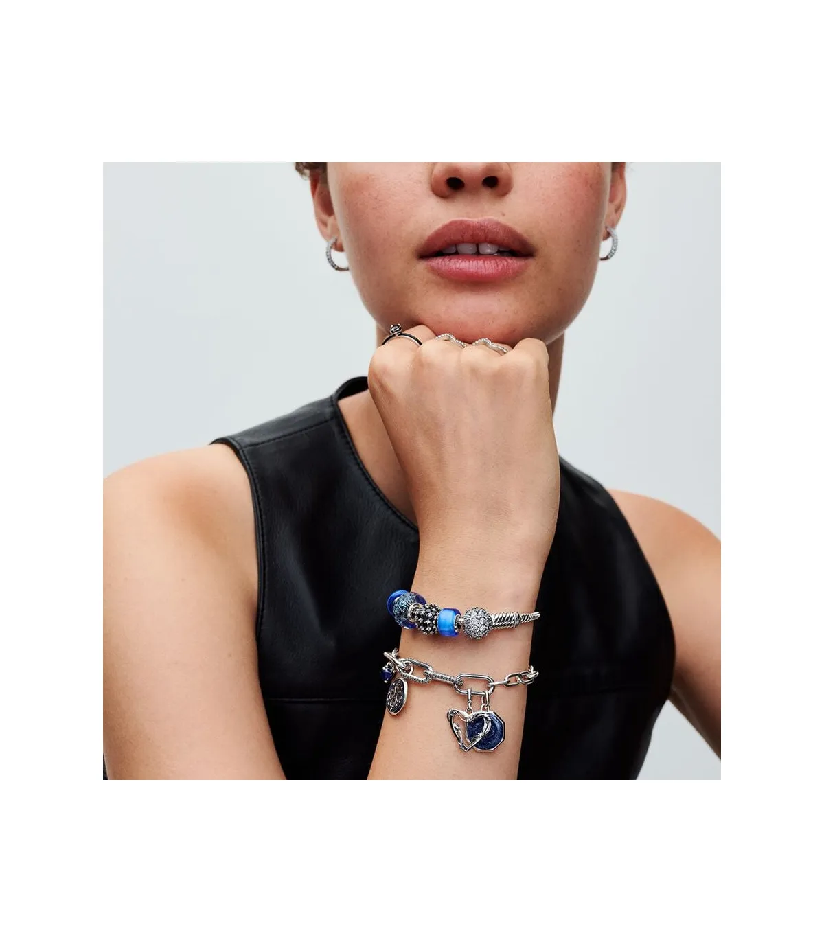 CHARM PANDORA MINI CRISTAL DE MURANO AZUL  793105C00