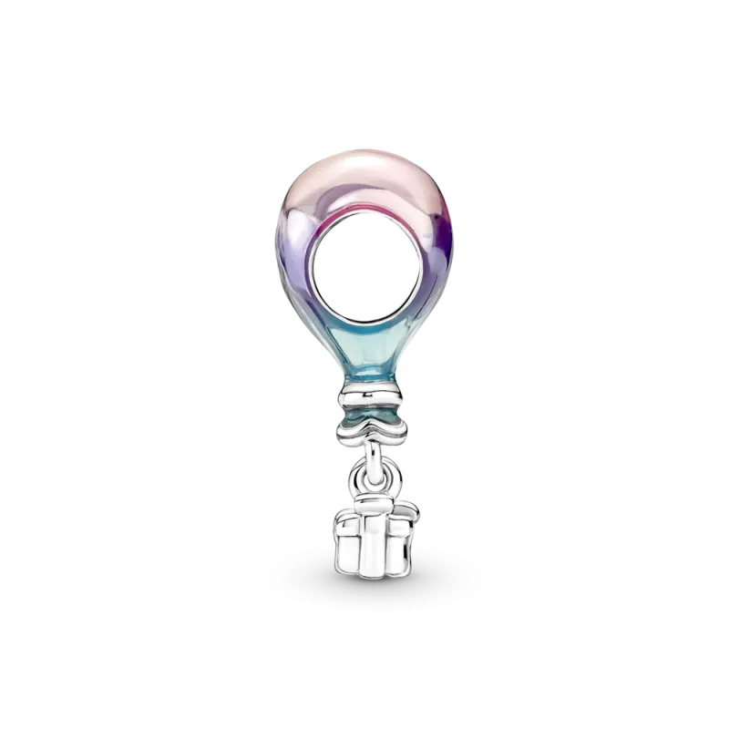 CHARM PANDORA PLATA LEY GLOBO AEROESTATICO FELIZ CUMPLEAÑOS 791501C01