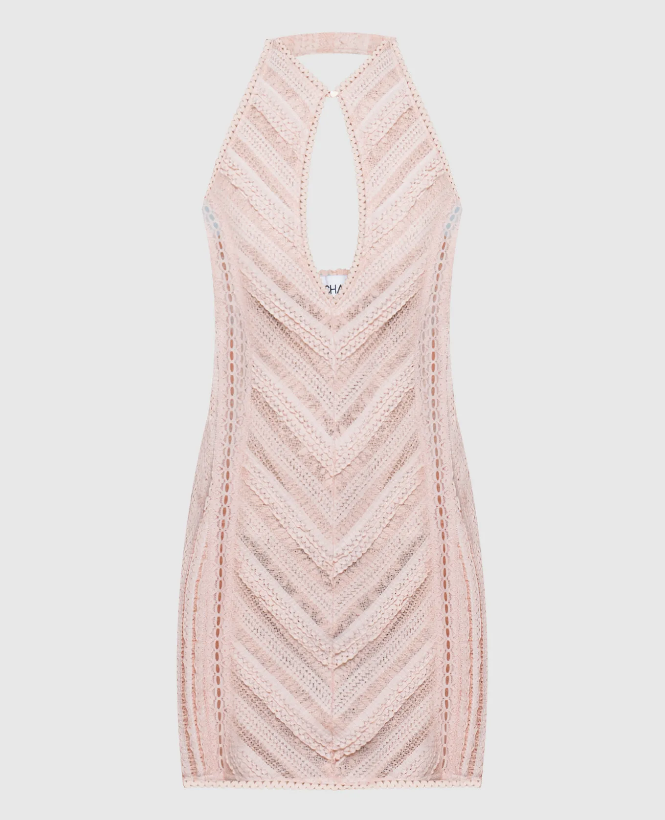 Charo Ruiz Massay pink dress with lace