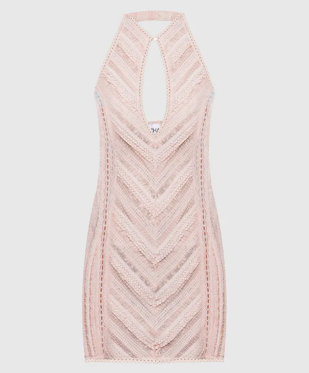 Charo Ruiz Massay pink dress with lace