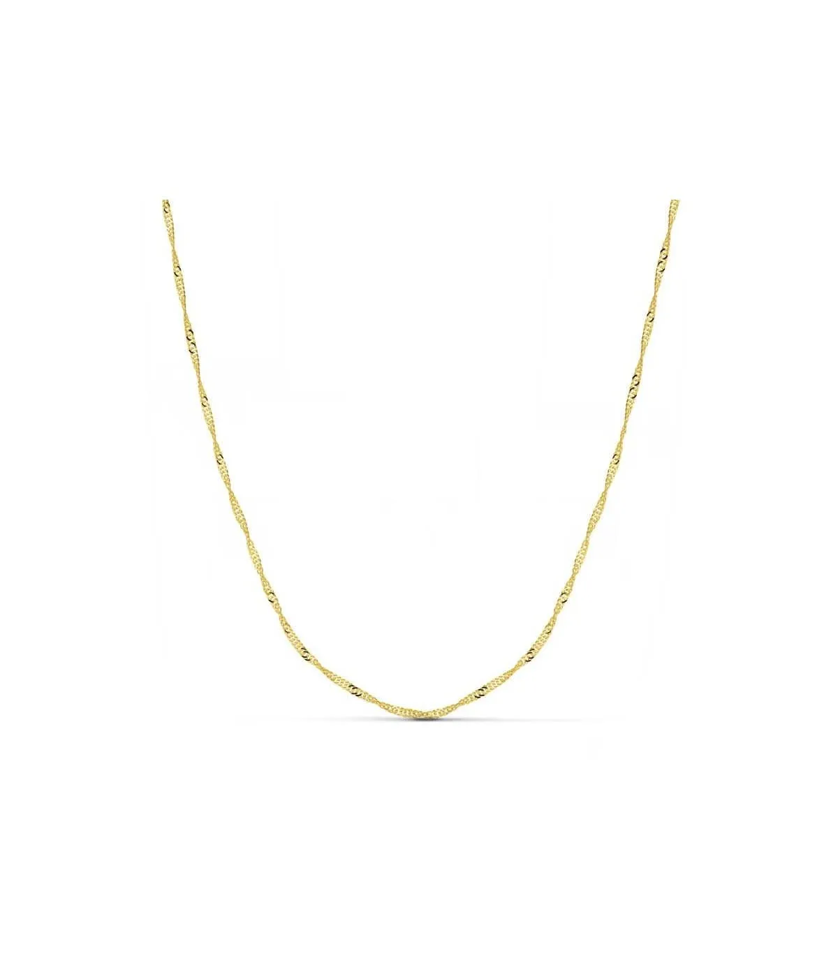 Chaîne Singapour 1.5 mm 18 K 45 cm