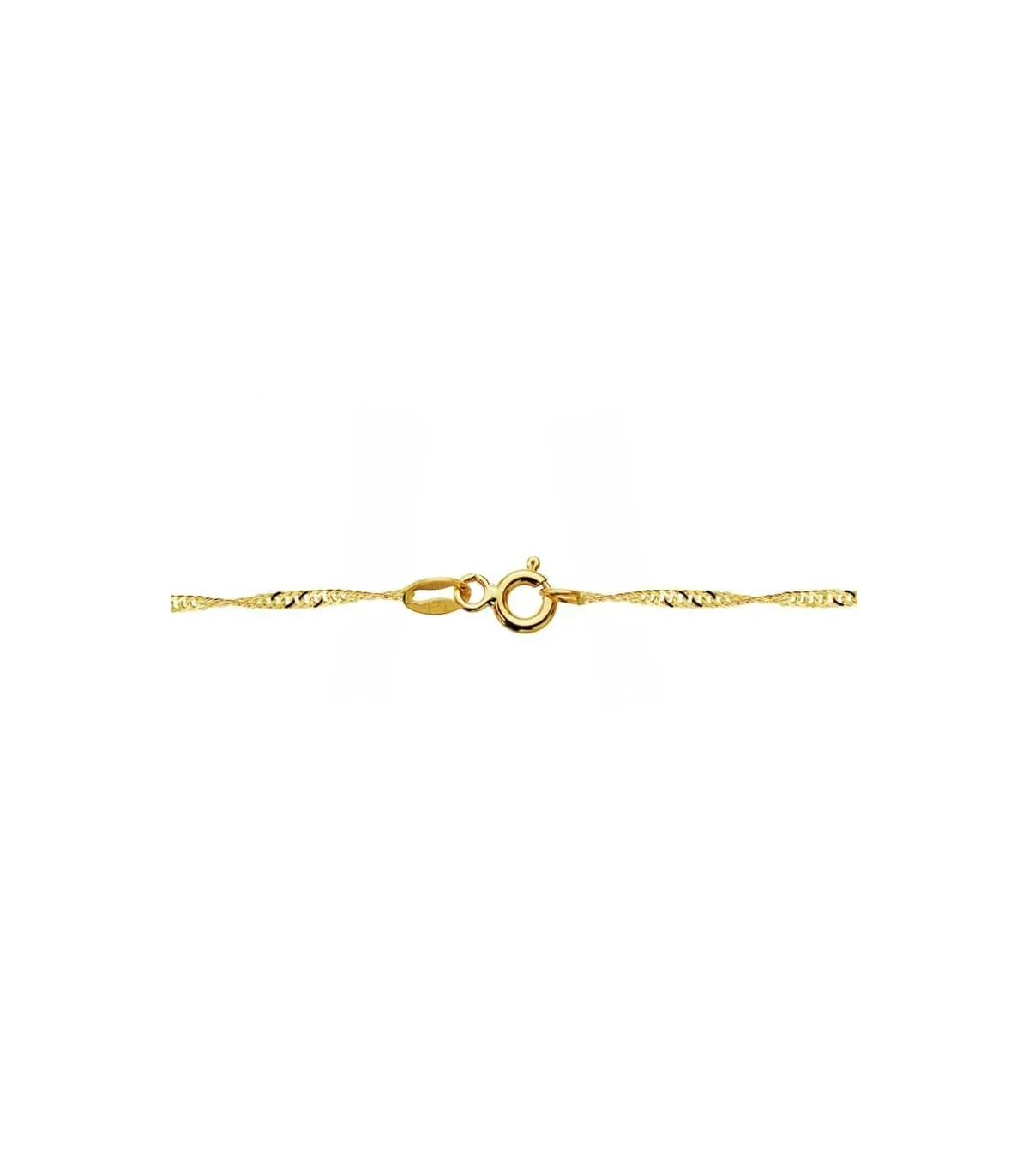 Chaîne Singapour 1.5 mm 18 K 45 cm