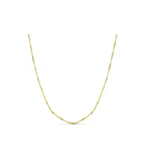 Chaîne Singapour 1.5 mm 18 K 45 cm