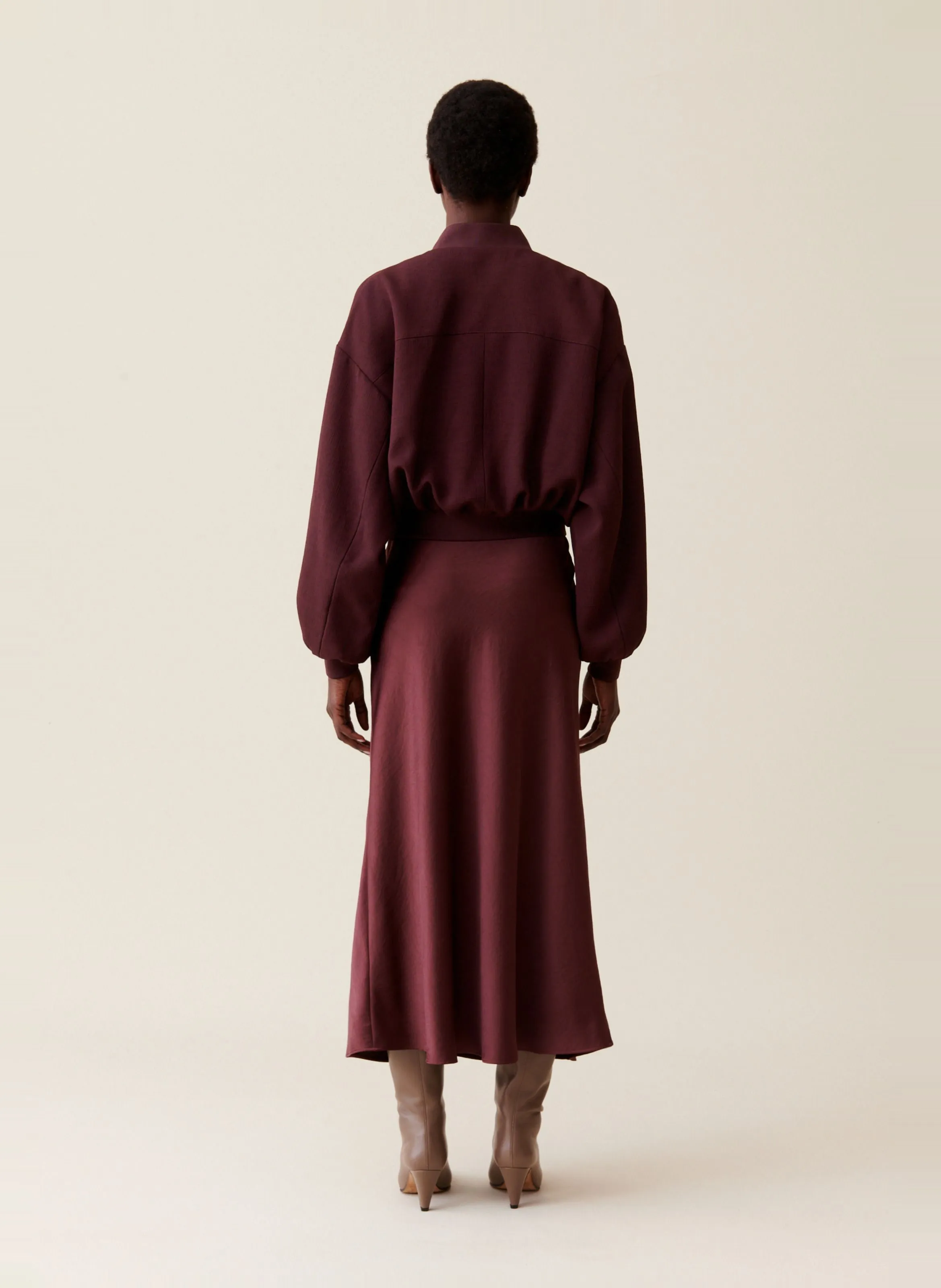 CLAUDIE PIERLOT Chaqueta estilo teddy holgada en marron