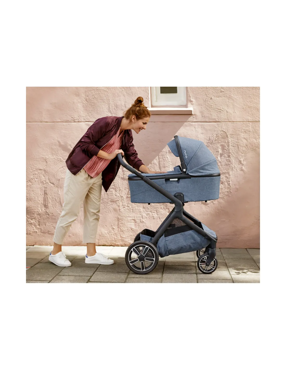 Coche de bebé Trio con base Nuna Demi Grow aspen