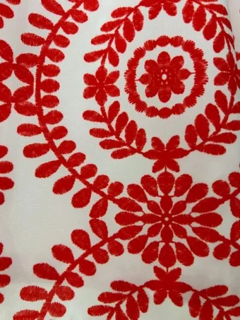 Conjunto Asimétrico Estampado CATHIREN Rojo
