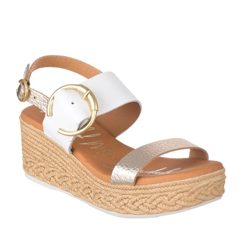 Cuñas Oh My Sandals 5455 Mujer Oro