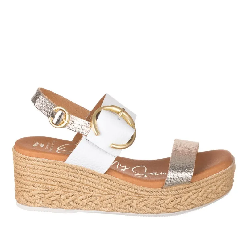 Cuñas Oh My Sandals 5455 Mujer Oro