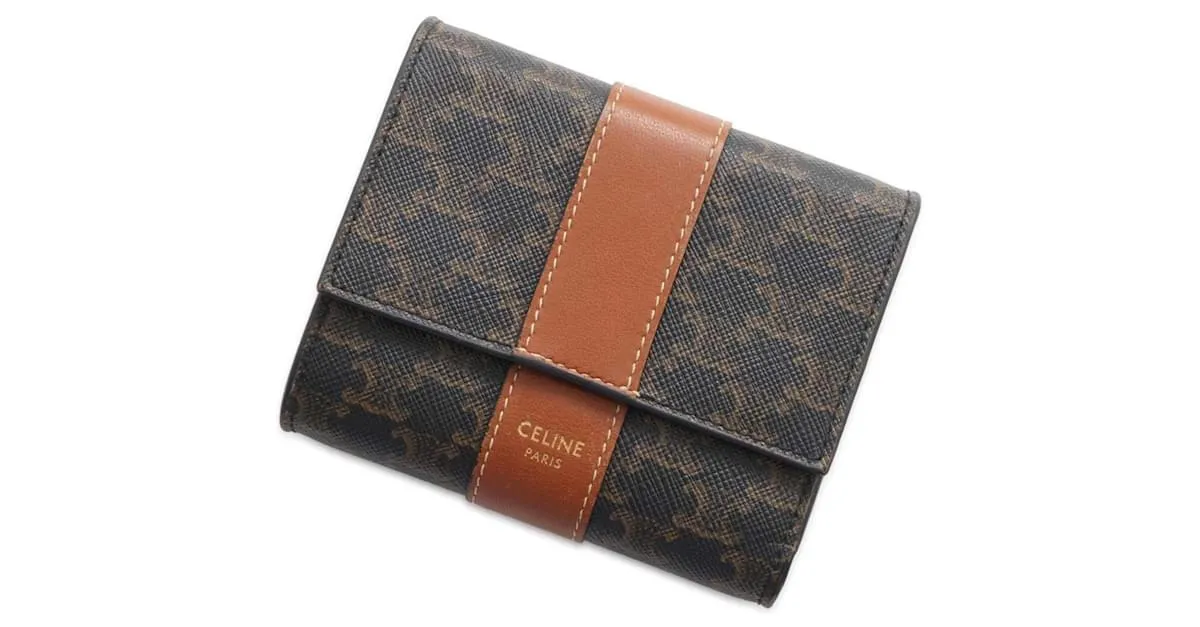 Céline Billetera Celine de tres pliegues 