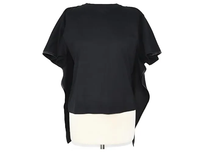 Céline Camiseta negra con capa Negro 