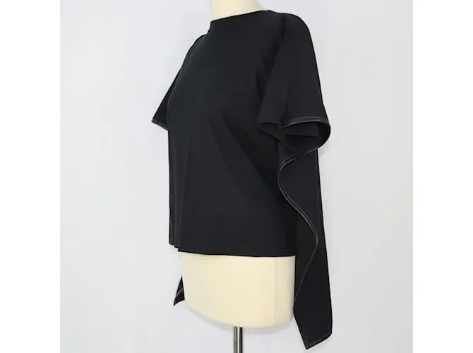 Céline Camiseta negra con capa Negro 
