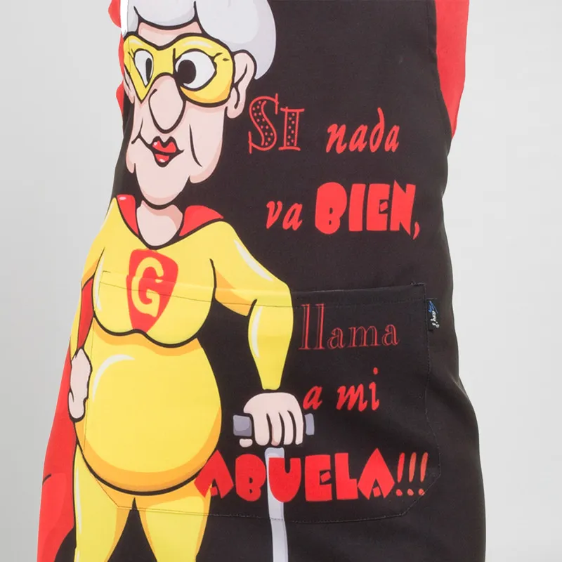 DELANTAL DIVERTIDO SUPER ABUELA  GARY'S
