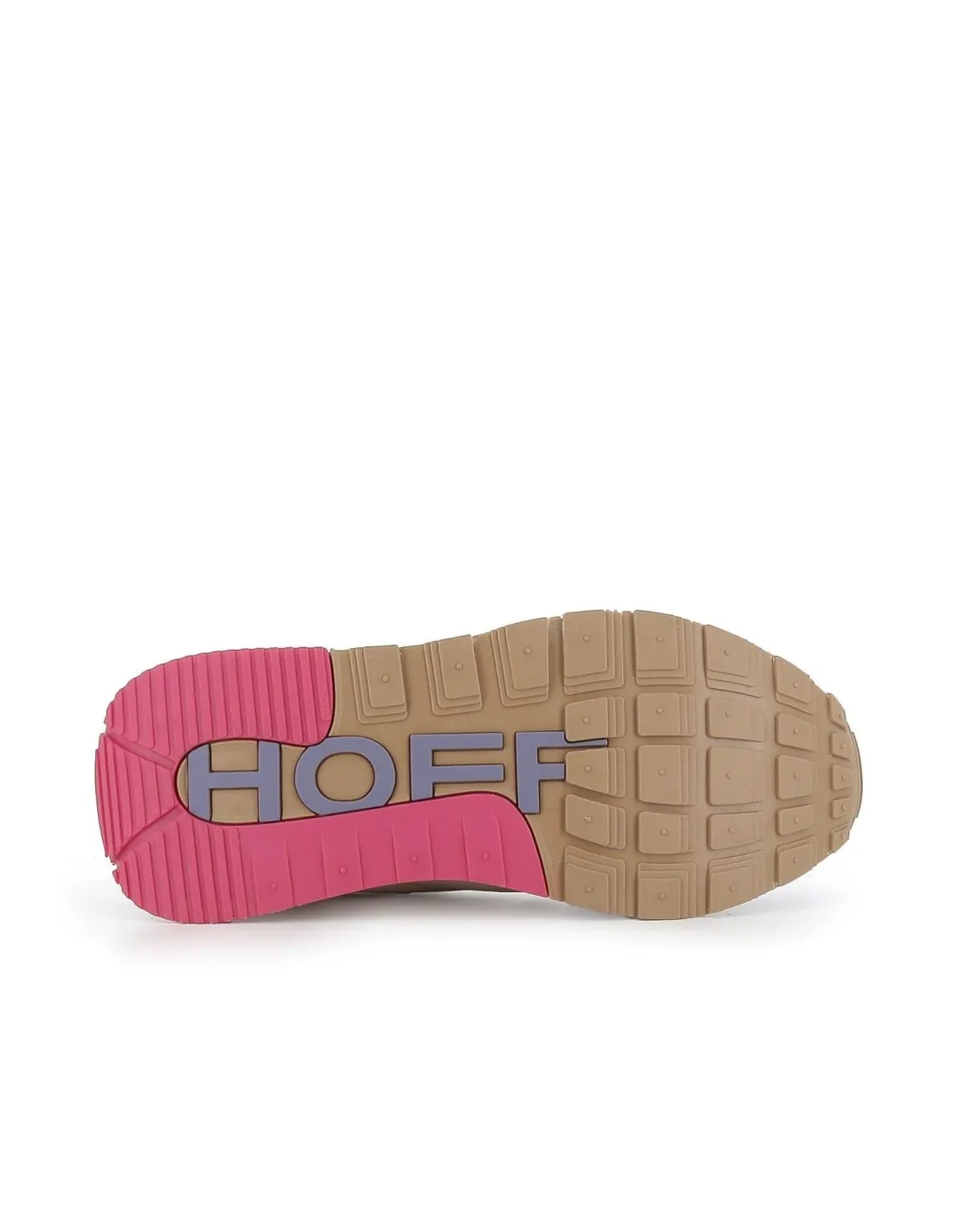 Deportiva urbana de piel multicolor lila para mujer HOFF
