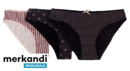 Descubre nuestra selección de calzoncillos de mujer en un pack de 3 con una colorida mezcla de colores para prendas de moda y có