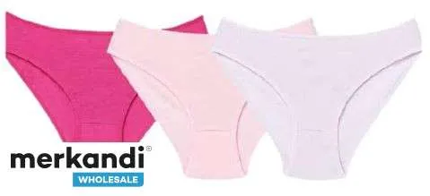 Descubre nuestra selección de calzoncillos de mujer en un pack de 3 con una colorida mezcla de colores para prendas de moda y có