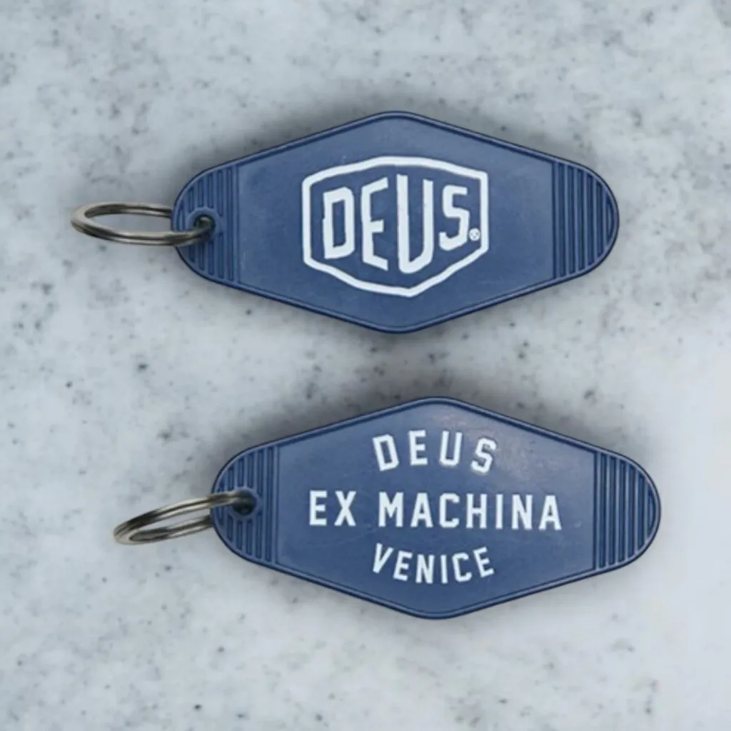 Deus Ex Machina – Llavero Venice tag mechanic blue