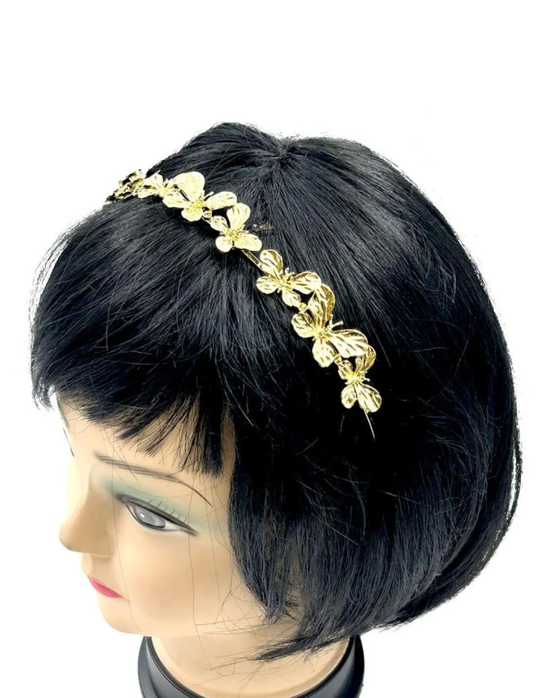 DIADEMAS DORADAS DE FIESTA Y BODA CON MARIPOSAS DISEÑO ACTUAL
